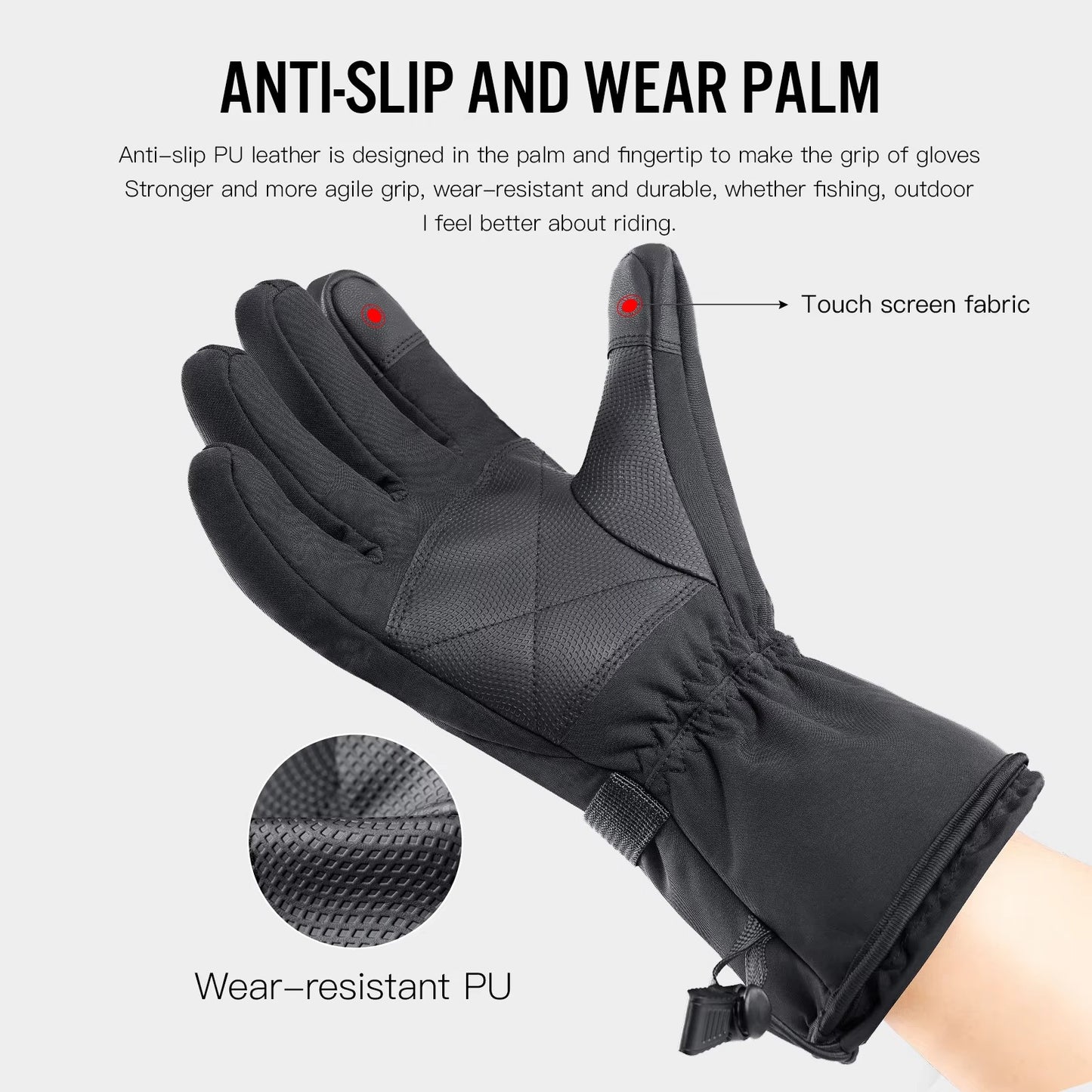 FrostGuard™ Electric Heated Gloves for Warm Winter Comfort