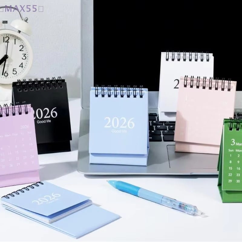 2026 Mini Desk Calendar | Morandi Color Standing Calendar