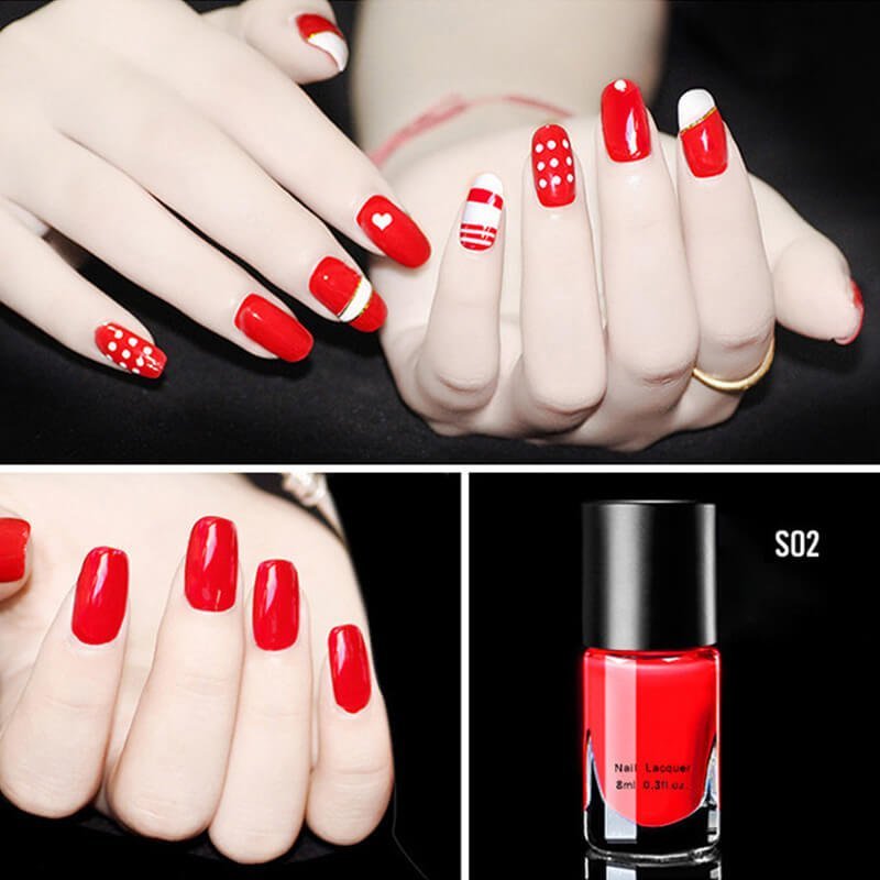 Salon-Perfect Glossy Nails Kit for Quick Manicures