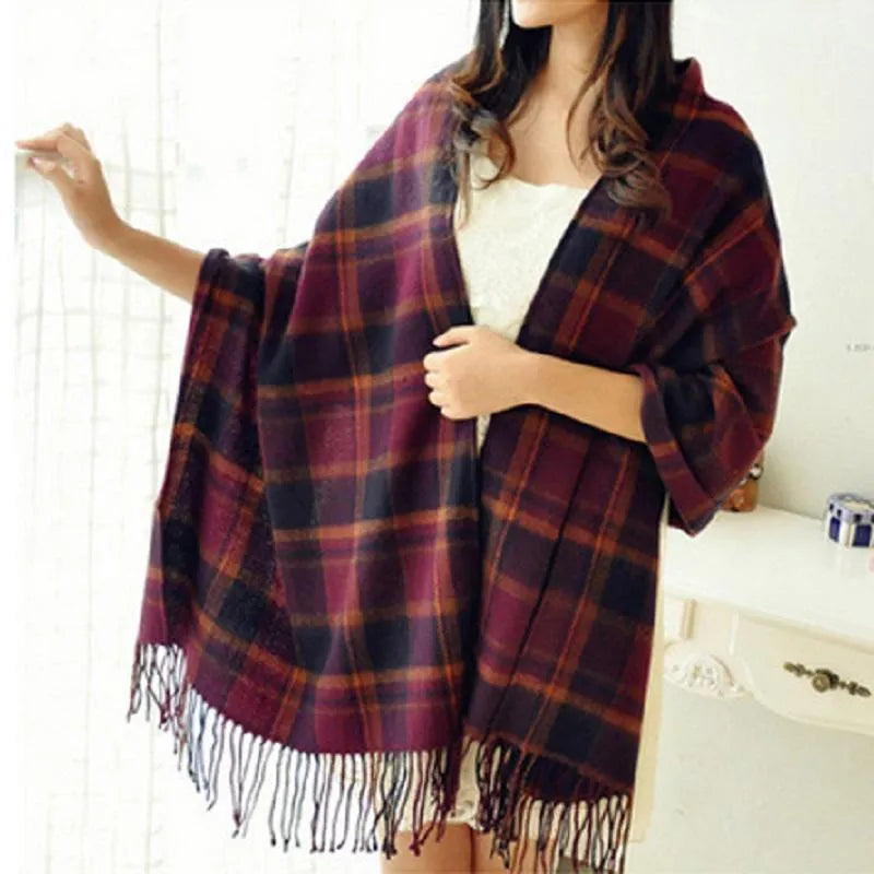 Soft Cashmere Scarf Cozy Warm Lightweight Accessory