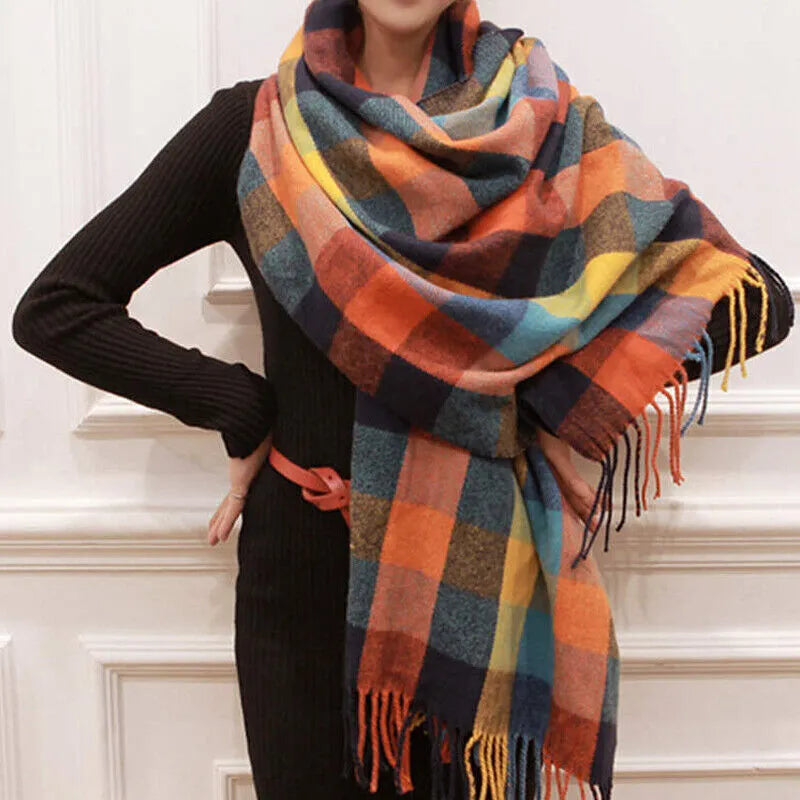 Soft Cashmere Scarf Cozy Warm Lightweight Accessory