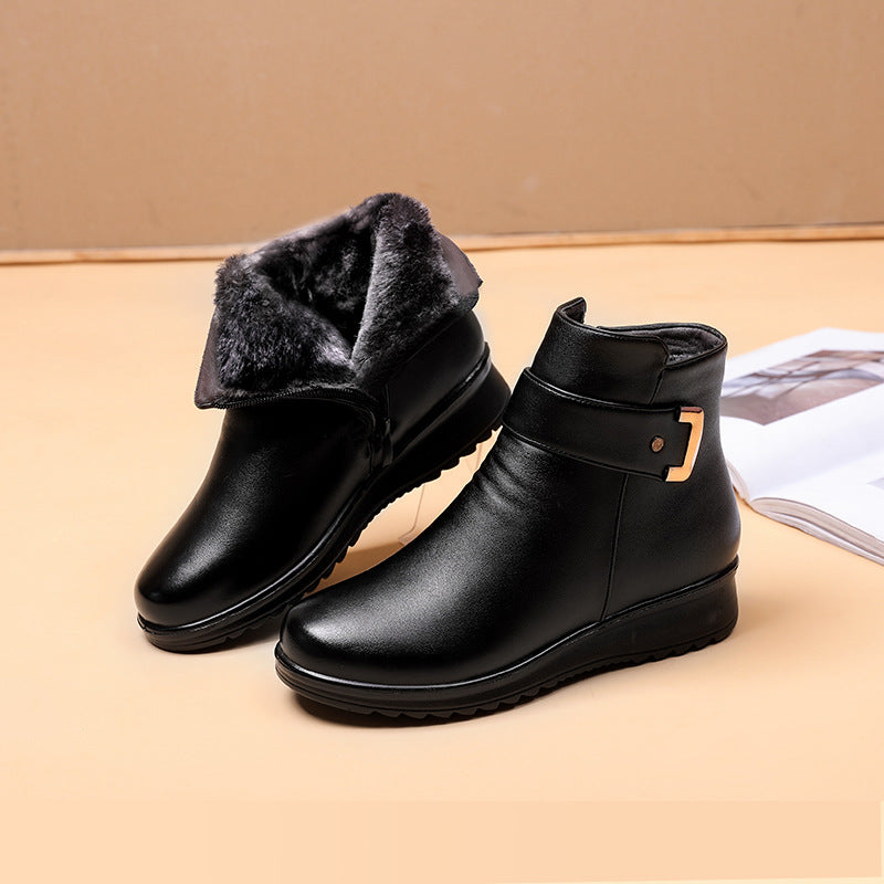 Genuine Leather Orthopedic Boots for Comfortable Support