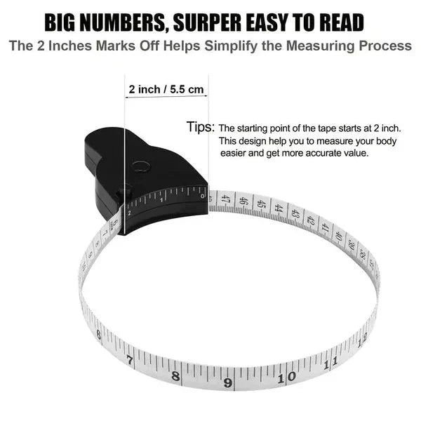 Automatic Rolling Tape Measure Ruler for Accurate Girth Measurement