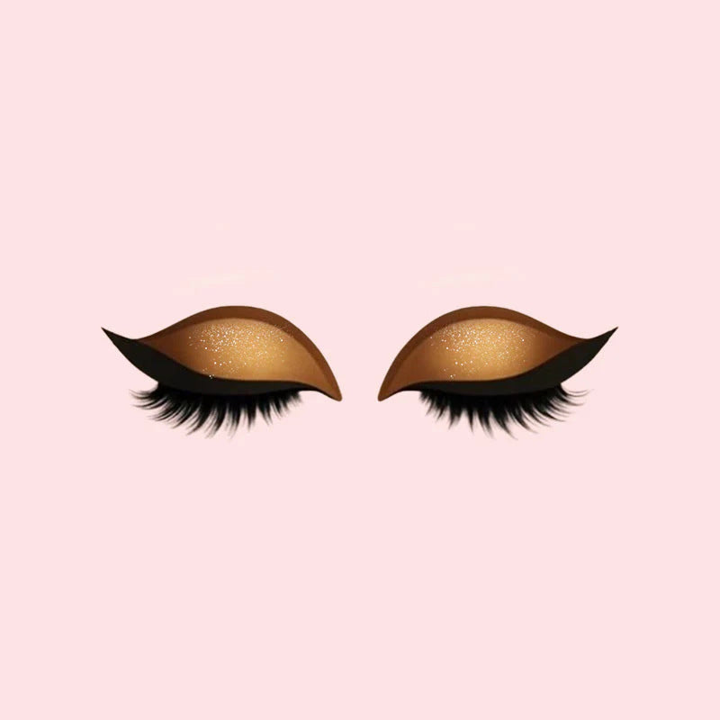 3-in-1 Eyeshadow, Eyeliner, and Eyelash Sticker Set for Instant Glam