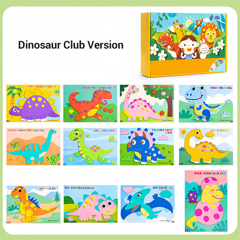 Kids DIY 3D EVA Sticker Craft Kit for Creative Fun