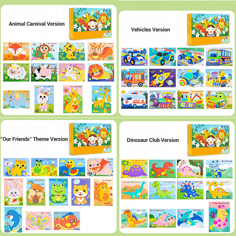 Kids DIY 3D EVA Sticker Craft Kit for Creative Fun