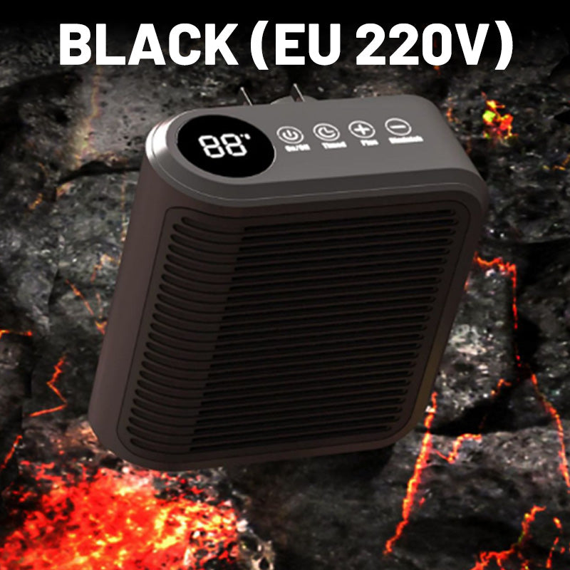 Compact 800W Wall Heater with Adjustable Thermostat and Timer