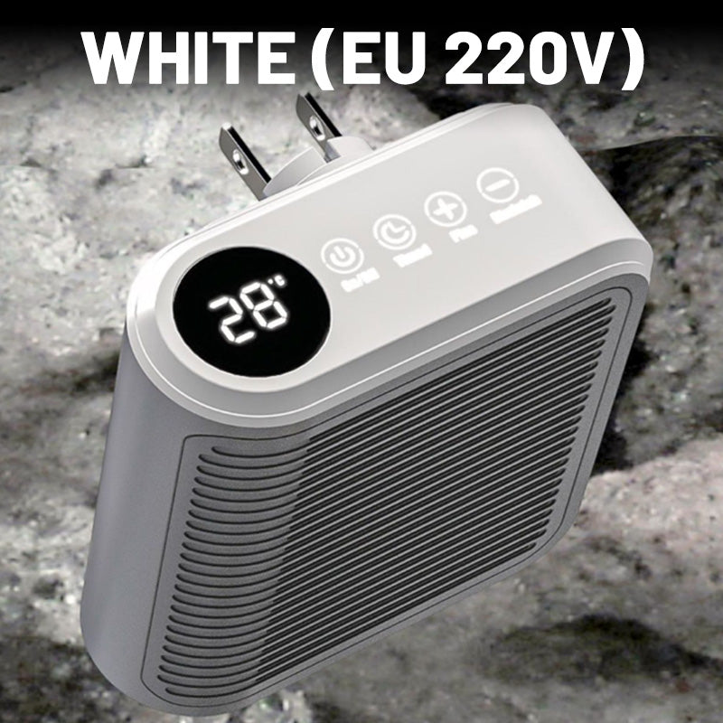 Compact 800W Wall Heater with Adjustable Thermostat and Timer