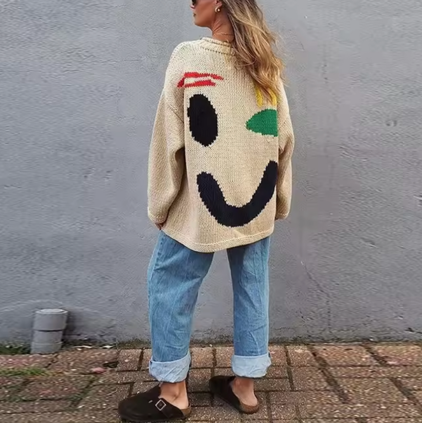 Cozy Oversized Cotton Knit Sweater