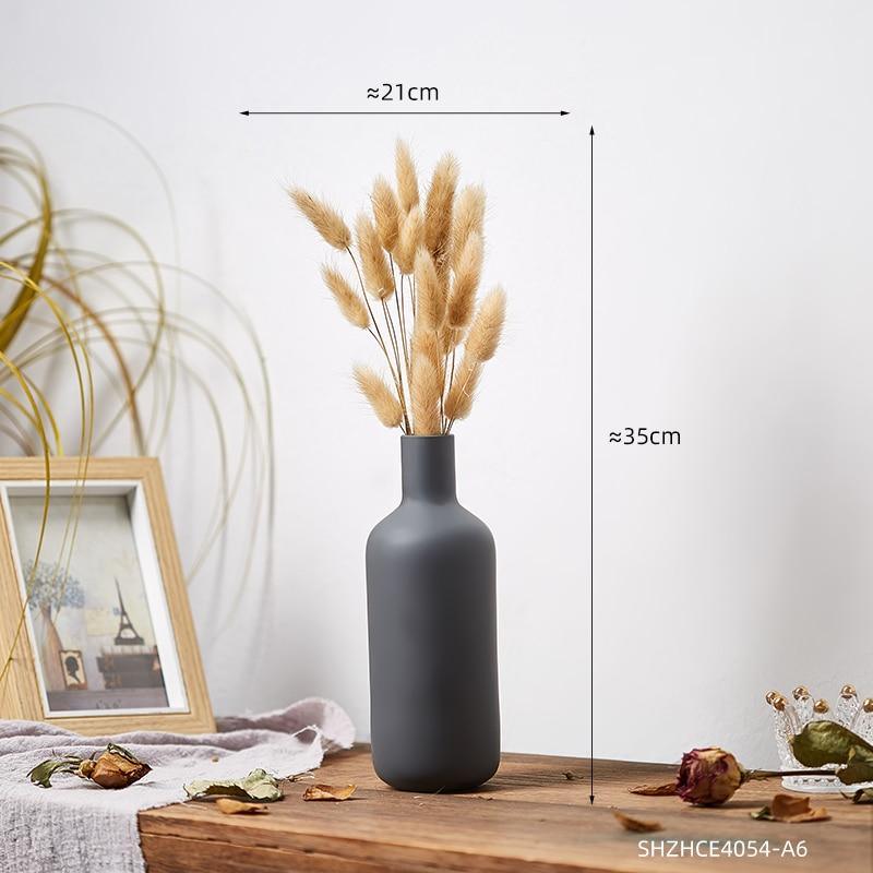 Handcrafted Stone Cuban Vases Set for Modern Home Decor