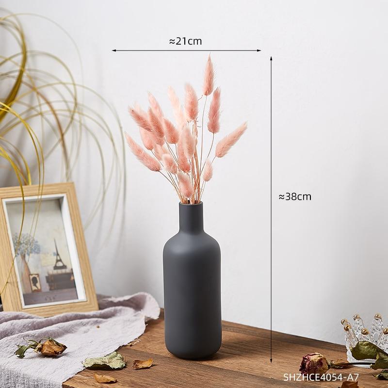 Handcrafted Stone Cuban Vases Set for Modern Home Decor