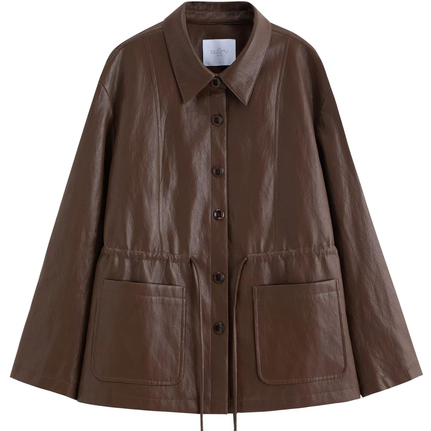 Women's Oversized Leather Jacket