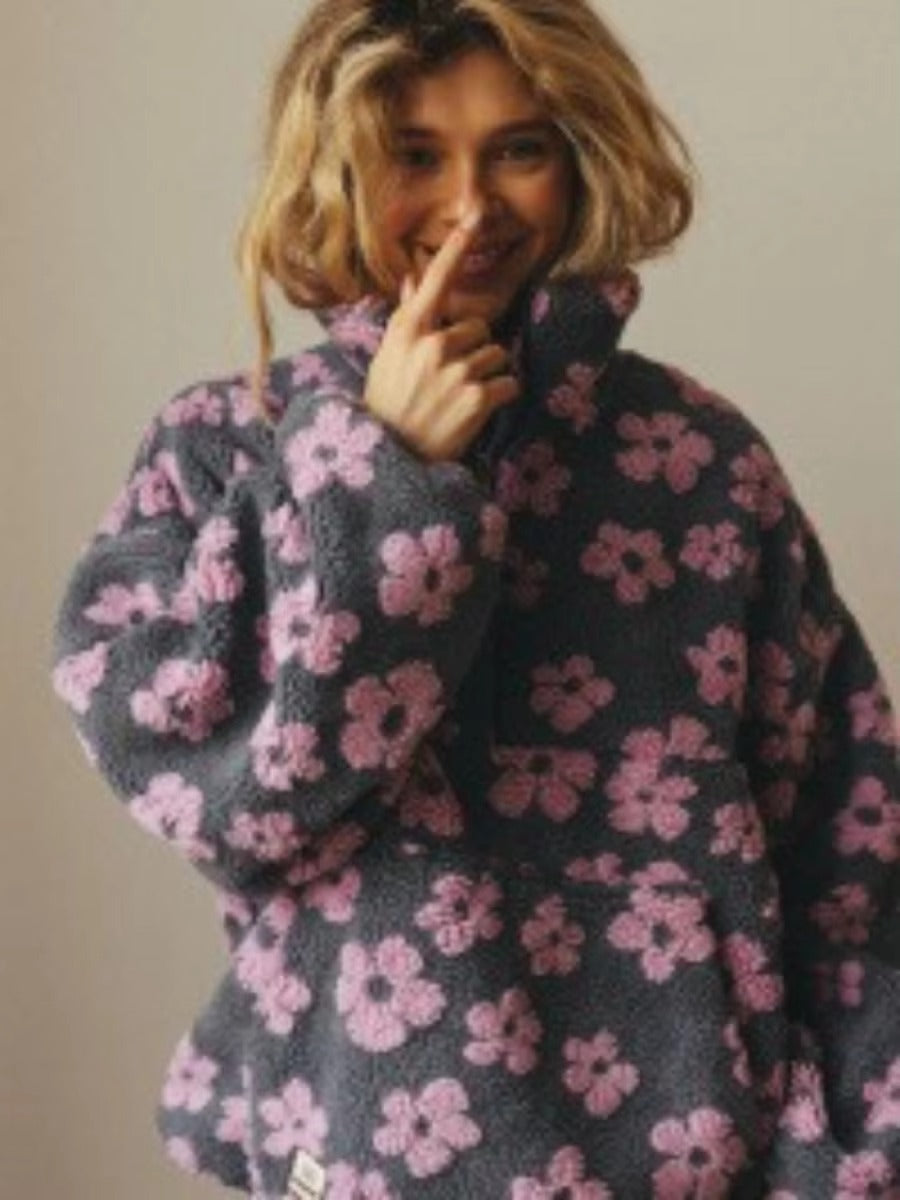 Daisy Bloom Fleece Hoodie